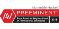 AV | PREEMINENT - Peer Rated for Highest Level of Professional Excellence | 2018